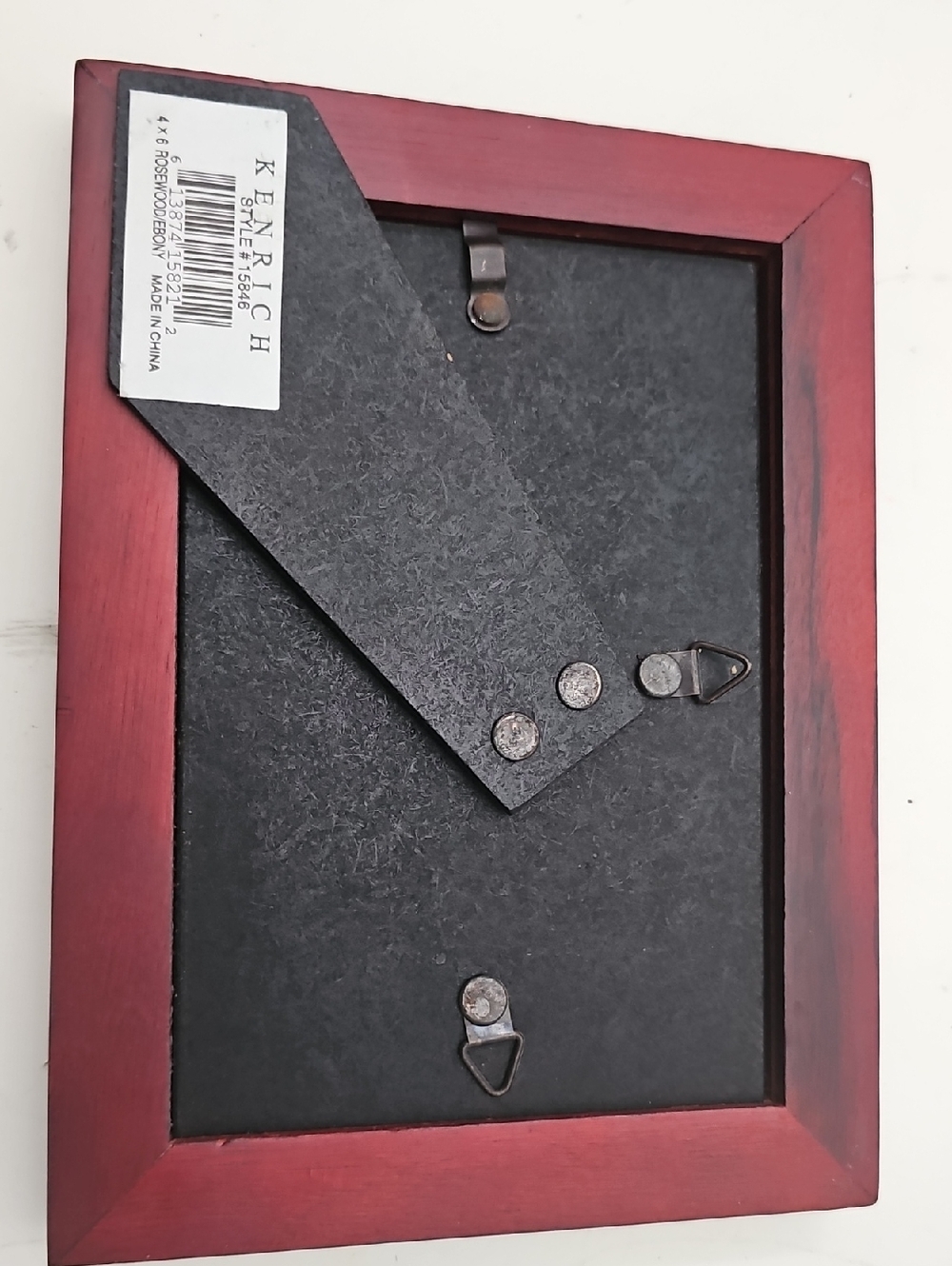 Rosewood Ebony Decorative Photo Frame - Kenrich Style 15846  4 X 6 - Picture 3 of 11